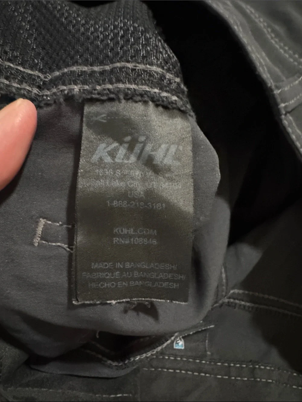KUHL Renegade Recco Cargo Shorts Koal Gray Bermuda Longline Gorpcore-34
